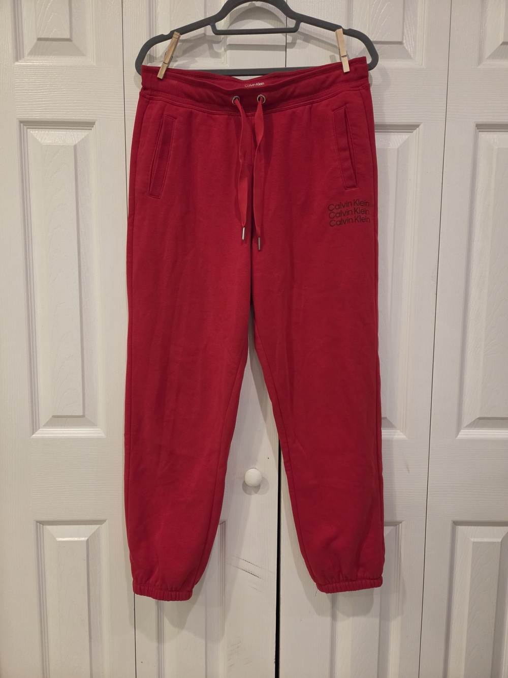 Calvin Klein Red Women's Drawstring Joggers